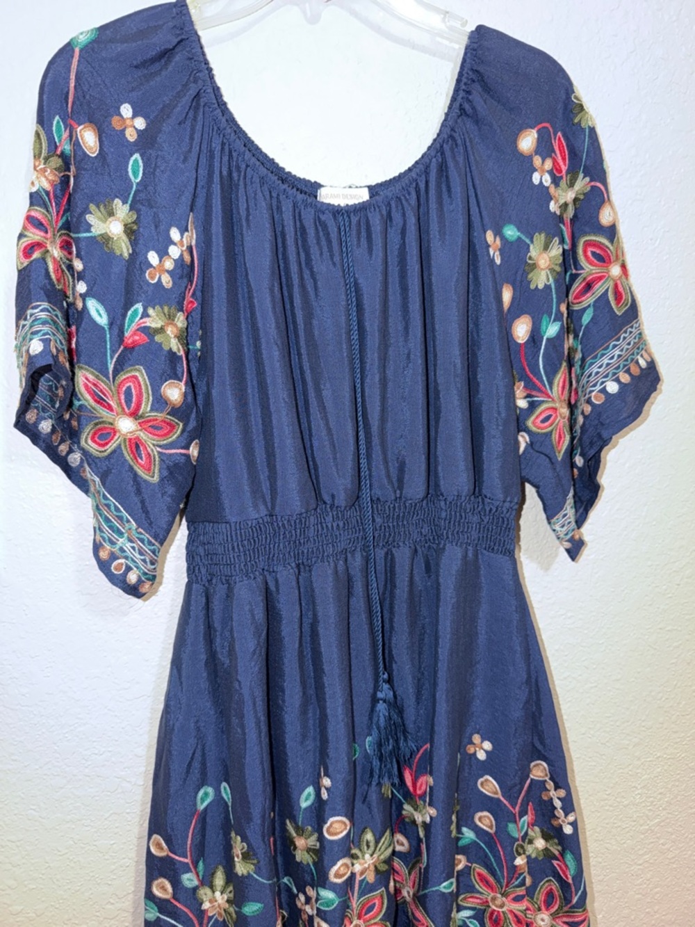 Boho floral embroidered dress - Picture 4 of 8
